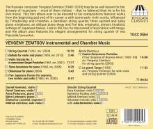 Yevgeny Zemtsov (1940-2016): Instrumental- und Kammermusik, CD