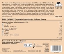 Emil Tabakov (geb. 1947): Sämtliche Symphonien Vol.7, CD