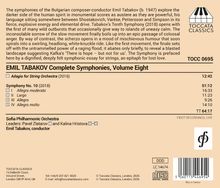 TOCC 0695; EMIL TABAKOV Complete Symphonies, Volume Eight. Adagio, Symphony No. 10. Sofia Philharmonic Orchestra. Logo: Toccata Classics.