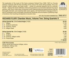 Richard Flury (1896-1967): Kammermusik Vol.2, CD