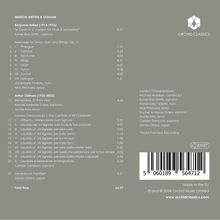 Albumdetails: Werke von Britten und Oldham, aufgeführt von London Choral Sinfonia. Gesamtzeit: 65:27. ORCHID CLASSICS Logo.