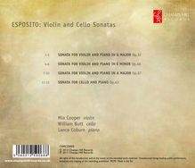 Michele Esposito (1855-1929): Sonaten für Violine &amp; Klavier opp.32, 46, 67, CD