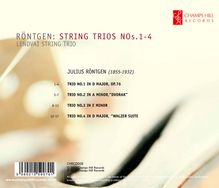 Julius Röntgen (1855-1932): Streichtrios Nr.1-4, CD