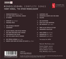 Fanny Mendelssohn-Hensel (1805-1847): Lieder, CD