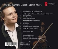 Daniil Bulayev - Enescu, Bloch, Ysaye, CD