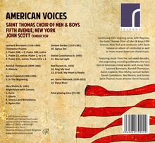 Saint Thomas Choir of Men &amp; Boys Fifth Avenue New York - American Voices, CD