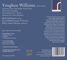 Ralph Vaughan Williams (1872-1958): Fantasia on the "Old 104th" Psalm Tune für Klavier &amp; Orchester, CD