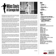 Miles Davis (1926-1991): At Carnegie Hall (180g), LP