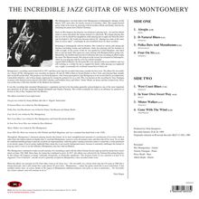 Wes Montgomery (1925-1968): The Incredible Jazz Guitar Of Wes Montgomery (180g), LP