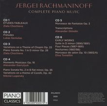 Sergej Rachmaninoff (1873-1943): Sämtliche Klavierwerke, 6 CDs