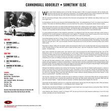 Cannonball Adderley (1928-1975): Somethin' Else (180g), LP