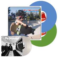 Fu Manchu: The Action Is Go (remastered) (Limited Deluxe Edition) (LP 1: Green Vinyl/LP 2: Blue Vinyl/7": Clear Sparkle Vinyl), 2 LPs und 1 Single 7"