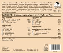 TOCN 0041. SWITCHBACK Contemporary American Duos for Violin and Piano. Caroline Eva Chin, Violin; Laura Melton, Piano.