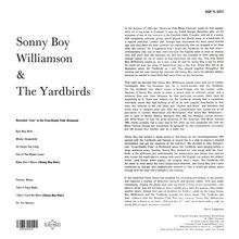 Texte: 

Sonny Boy Williamson & The Yardbirds

Recorded "Live" at the Craw-Daddy Club, Richmond

Bye Bye Bird, Mister Downchild, 23 Hours Too Long, Out of the Water Coast, Baby Don’t Worry (Sonny Boy Solo), Pontiac Blues, Take It Easy Baby, I Don’t Care No More (Sonny Boy Solo), Do The Weston