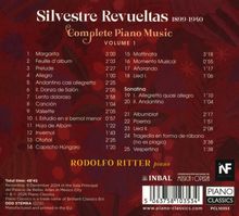 Albumcover-Design. "Silvestre Revueltas Complete Piano Music VOLUME 1" mit 25 Klavierstücken von Rodolfo Ritter gespielt.