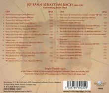 "JOHANN SEBASTIAN BACH 1685–1750 Clavierübung dritter Theil CD1: 59'28, CD2: 69'14. Sergio Vartolo organs."