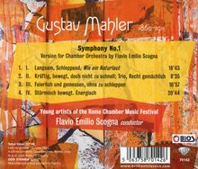 "Gustav Mahler 1860-1911. Symphony No.1, Version for Chamber Orchestra by Flavio Emilio Scogna. Orange-rote Abstraktion."