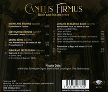 Titel: Cantus Firmus. Künstler: Nicolaus Bruhns, Dietrich Buxtehude, Georg Böhm, Johann Sebastian Bach. Label: Brilliant Classics.