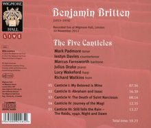 Benjamin Britten (1913-1976): Canticles opp.40,51,55,86,89, CD