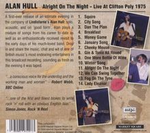 Alan Hull: Alright On The Night: Live 1975, CD