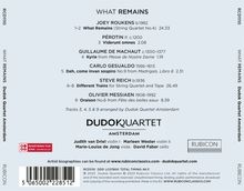 Dudok Kwartet - What remains, CD