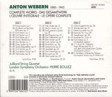 Anton Webern (1883-1945): Sämtliche Werke op.1 - op.31, 3 CDs