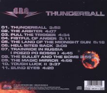 U.D.O.: Thunderball, CD