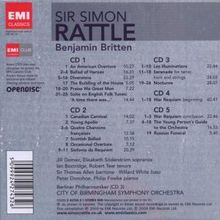 Benjamin Britten (1913-1976): Simon Rattle dirigiert Benjamin Britten, 5 CDs