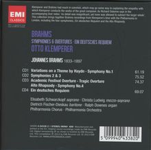 Johannes Brahms (1833-1897): Symphonien Nr.1-4, 4 CDs