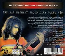 Pat Metheny (geb. 1954): Live Tokyo '85, CD