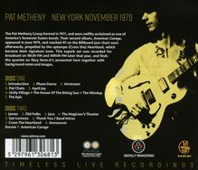 Pat Metheny (geb. 1954): New York November 1979, 2 CDs