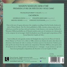 Marin Marais (1656-1728): Pieces de Viole Buch 1 (1686), 4 CDs