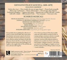 Giovanni Felice Sances (1600-1679): Dialoghi Amorosi, CD