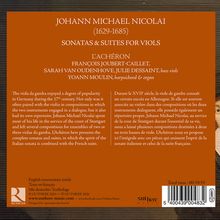 JOHANN MICHAEL NICOLAI (1629-1685). SONATAS & SUITES FOR VIOLS. L'ACHÉRON. François Joubert-Caillet, Sarah van Oudenhove.