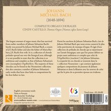 JOHANN MICHAEL BACH (1648-1694) COMPLETE ORGAN CHORALES, CINDY CASTILLO, Thomas Organ (Namur, église Saint-Loup).