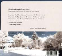 Felix Mendelssohn Bartholdy (1809-1847): Streichersymphonien Nr.8-10, CD