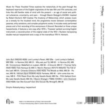 Texte über das melancholische englische Tastenrepertoire des 16. und 17. Jh., inspiriert von Robert Burtons "The Anatomy of Melancholy".