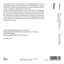 Franz Liszt: Ballade No. 2; Beethoven: Piano Sonata No. 26; Barber: Piano Sonata. Jiaxin Min, piano. FUG616.

Logo links oben.