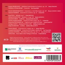 CD1 bis CD4 enthalten verschiedene klassische Werke von Komponisten wie Prokofiev, Shostakovich und Dvořák. 

Logos: BNP Paribas Fortis, Proximus, National Lottery, TotalEnergies Foundation, Rolex.