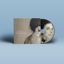 "Barbara Wiernik - Between Whispers." Ein CD-Cover mit einer Frau von hinten und Tattoo, daneben die CD mit Profilbild.