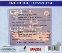 Frederic Devreese (1929-2020): Gemini-Suite für 2 Orchester, 2 CDs