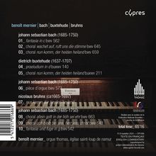 Benoit Mernier - Bach / Buxtehude / Bruhns, CD