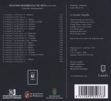 Antonio Rodriguez de Hita (1722-1787): Canciones Instrumentales, CD