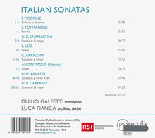Duilio Galfetti &amp; Luca Pianca - Italian Sonatas, CD
