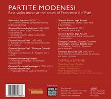 Partite Modenesi - Bass Violin Music at the Court of Francesco Il d'Este, CD