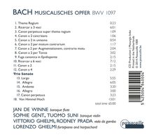 Johann Sebastian Bach (1685-1750): Ein Musikalisches Opfer BWV 1079, CD