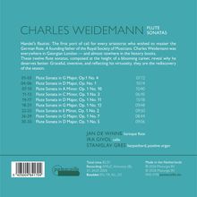 Charles Weidemann Flute Sonatas. Titel und Dauer von neun Sonaten. Musiker: Jan De Winne, Ira Givol, Stanislav Gres.