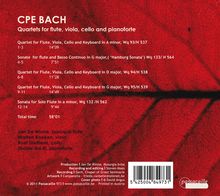 Carl Philipp Emanuel Bach (1714-1788): Flötenquartette Wq.93-95, CD