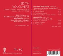 Edith Volckaert - Queen Elisabeth Competition Violin 1971, CD