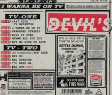 Devil's Cigarette: I Wanna Be On TV, CD